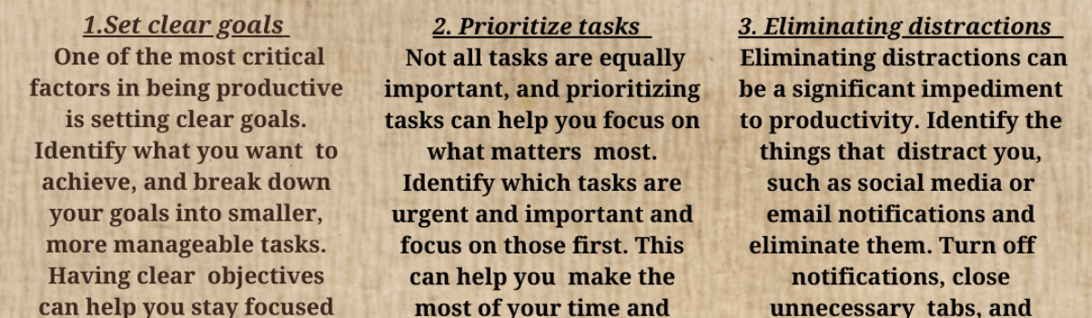 10 Tips For Boosting Your Productivity and Achieving Your Goals