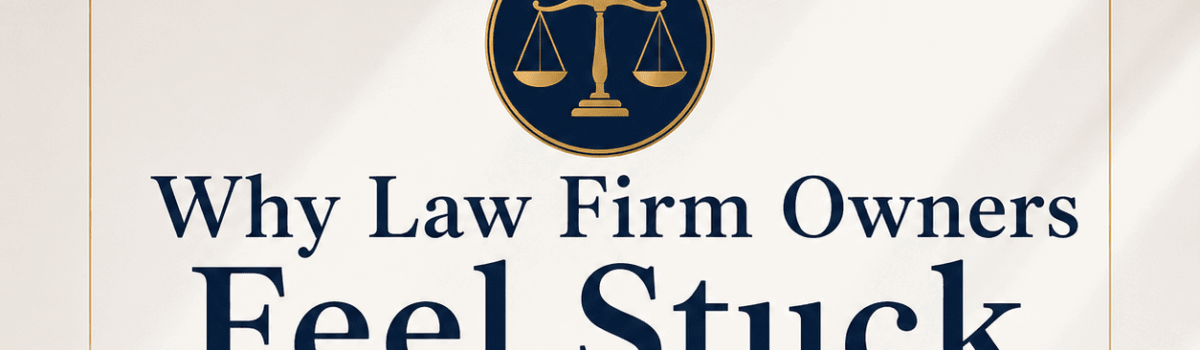Why do law firm owners feel stuck despite growth?