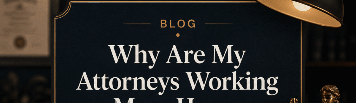Why Are My Attorneys Working More Hours but Not Increasing Revenue?